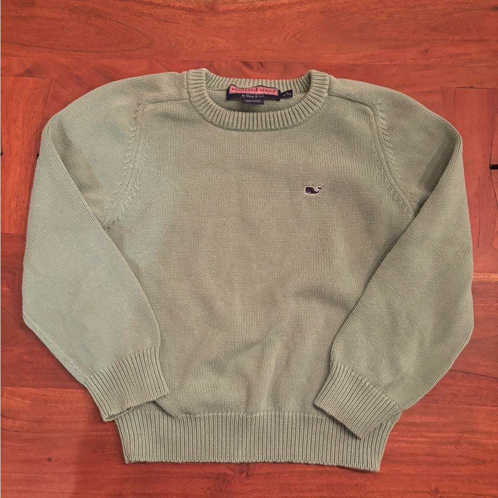 Vineyard Vines Kids Green Crewneck Sweater